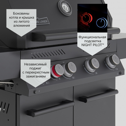 Газовый гриль PRIMELINER G4 комплектация DELUXE фото 18