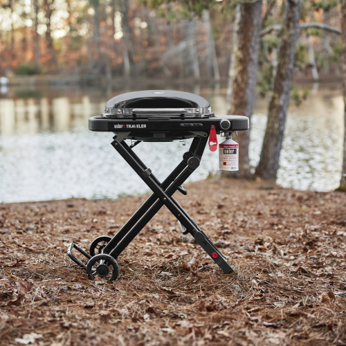 Гриль газовый Weber Traveler Compact черный фото 7